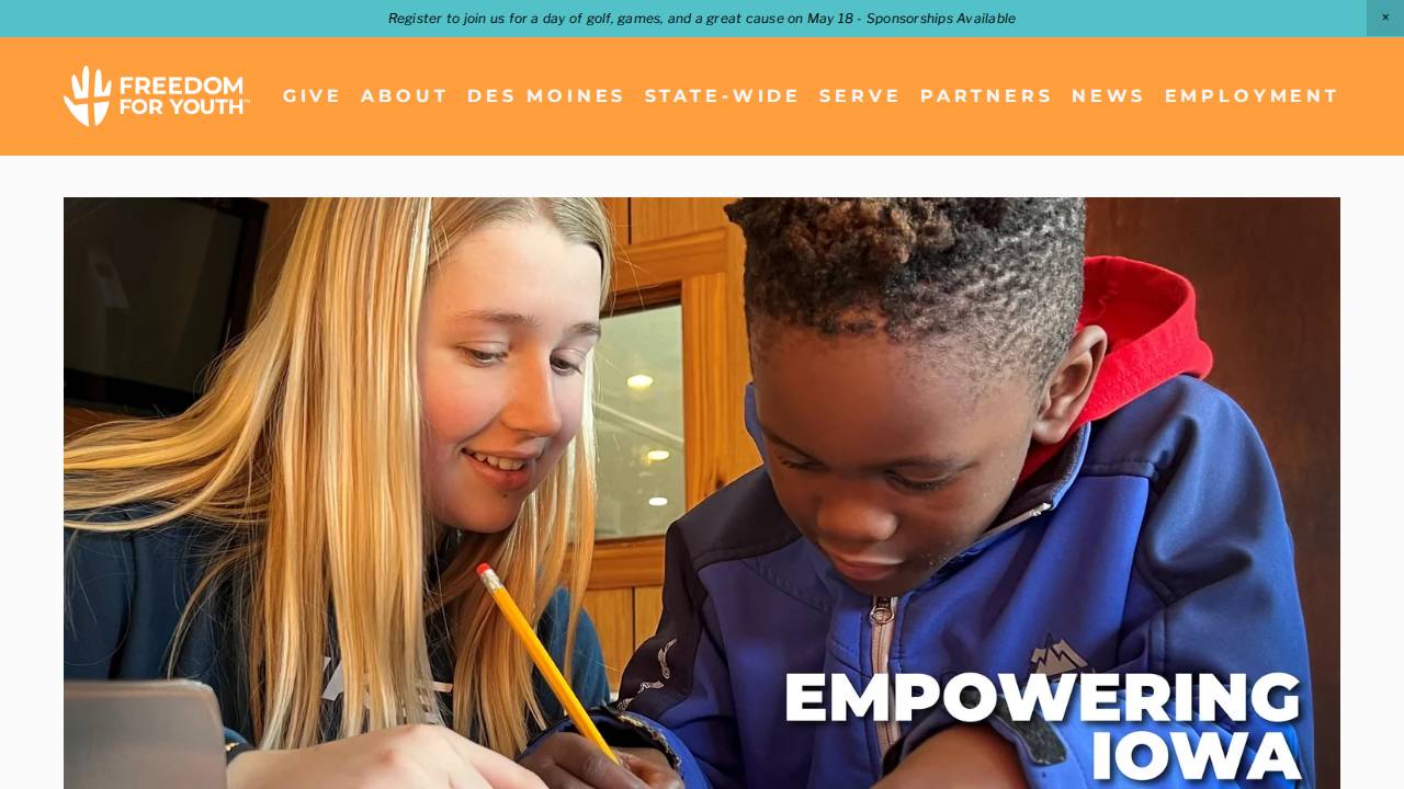 Serving All Youth Say website screenshot
