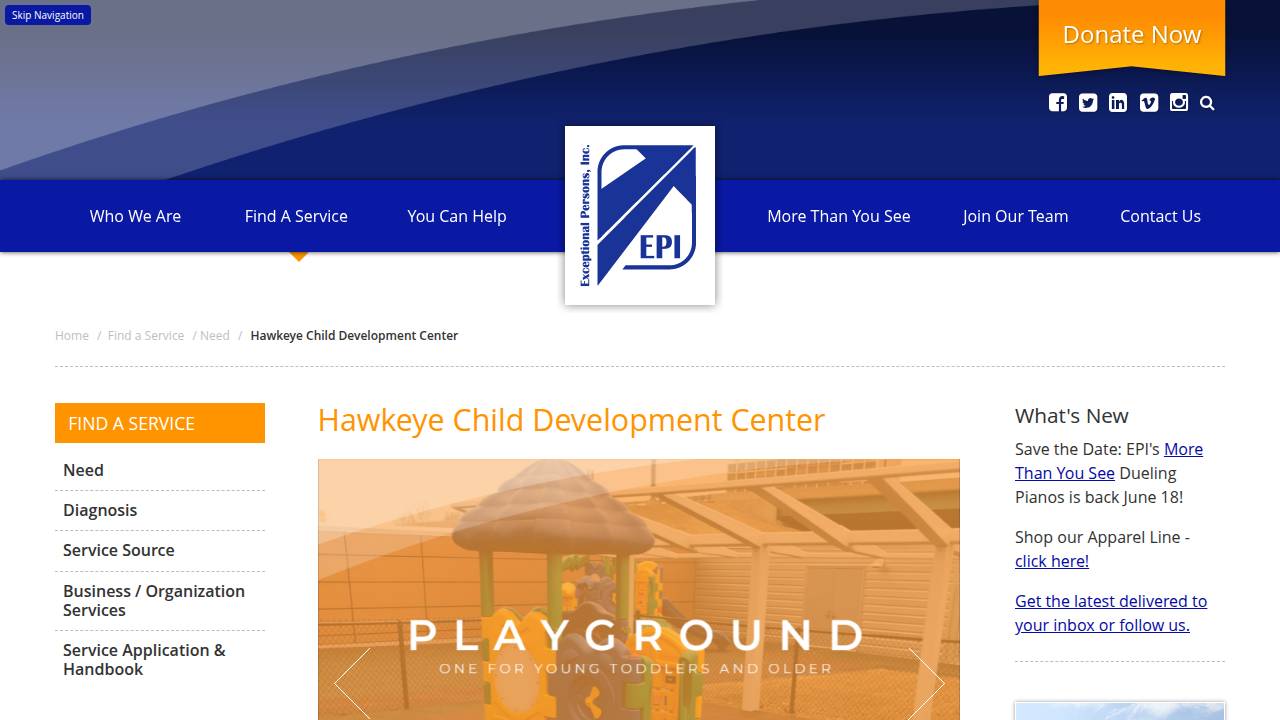 Lake City Food Pantry Corp website screenshot