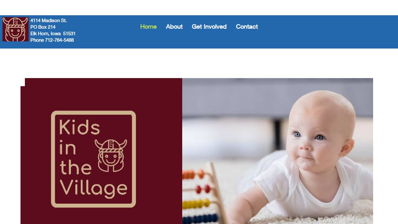 Kids in the Village website screenshot