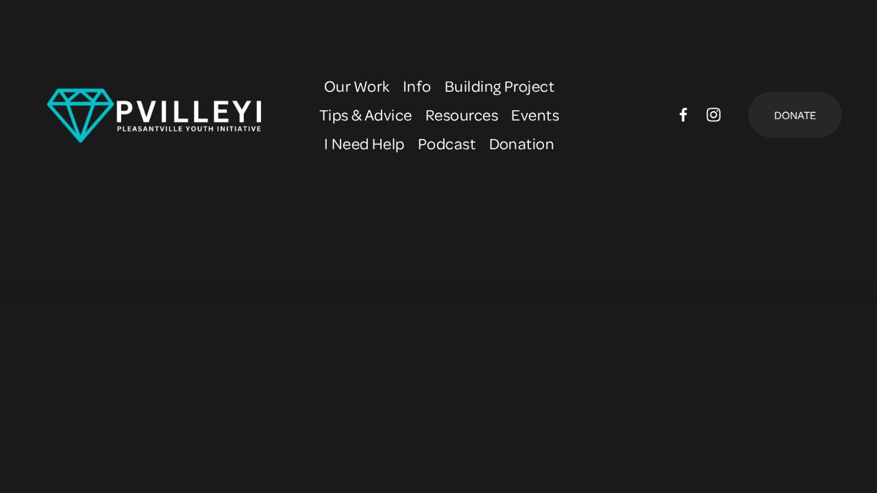 Pleasantville Youth Initiative website screenshot