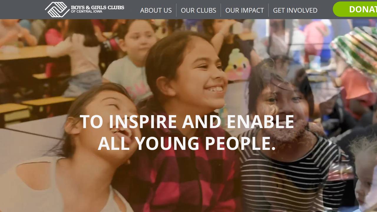 Dubuque Girls Independent League website screenshot