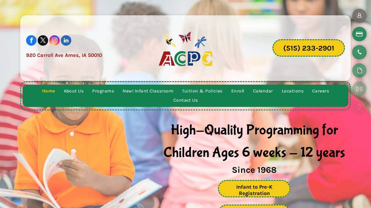 Gray Community Betterment Corporation website screenshot