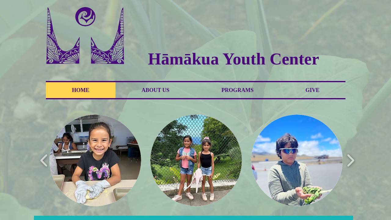 Hamakua Youth Center website screenshot