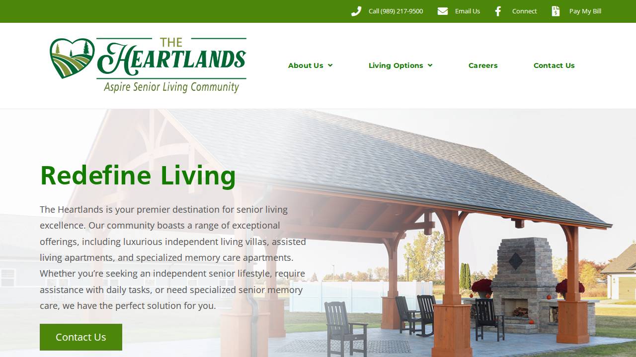 Martelle Area Senior and Community Center website screenshot