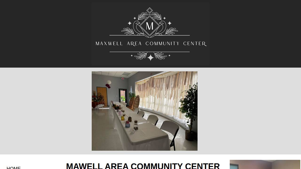 Maxwell Area Community Center Mainstreet Miracles Day Care website screenshot