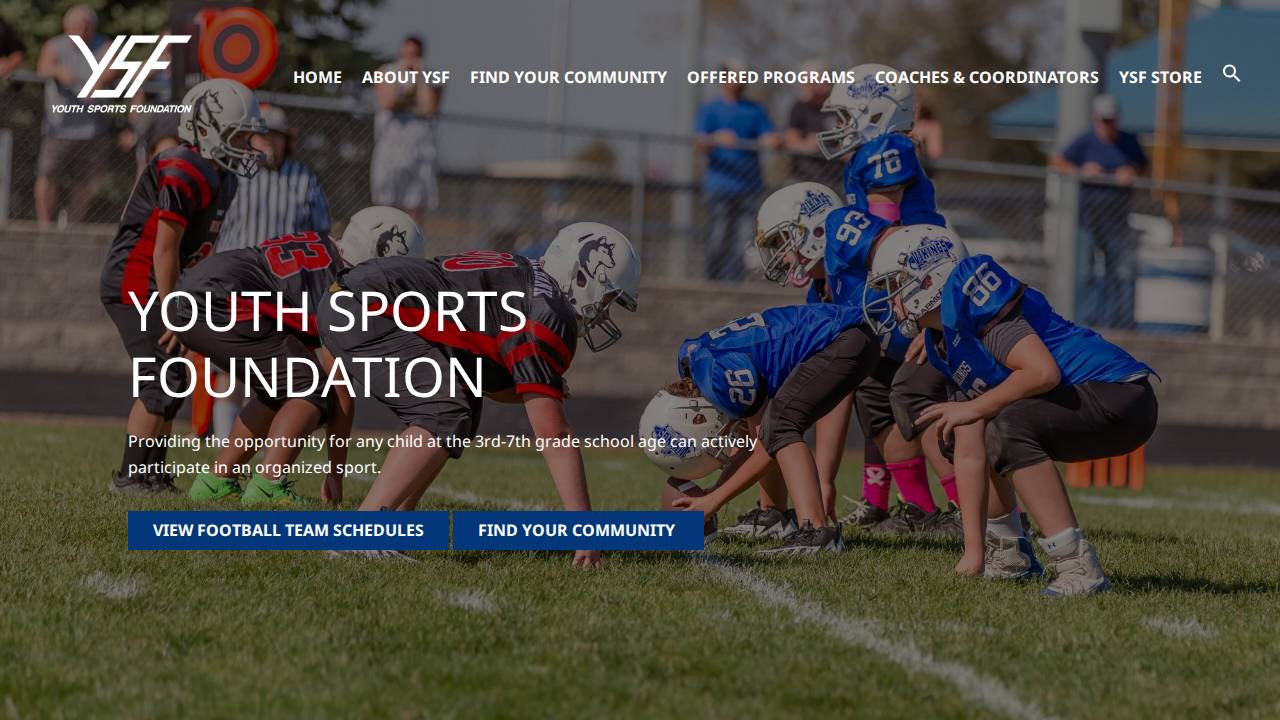 Wapello Youth Football website screenshot