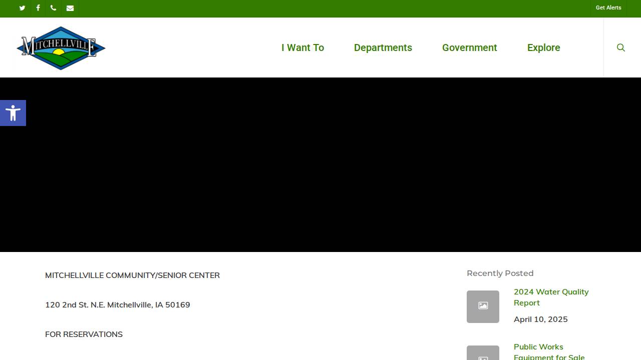 Mitchellville Community Center Inc website screenshot