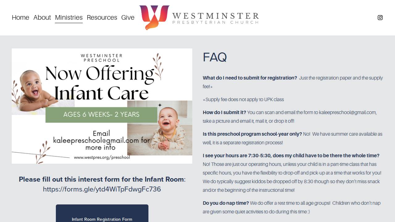 Lodi River Rock Fellowship website screenshot