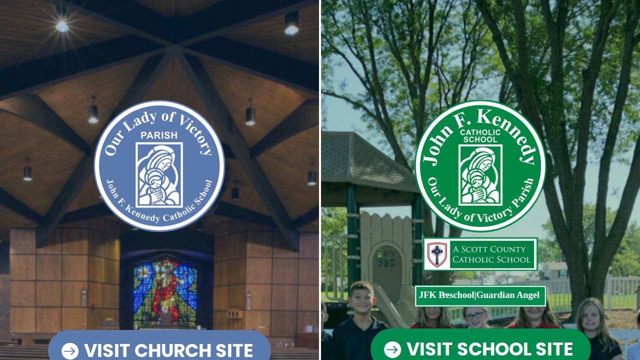 JFK Child Care Services at JFK  Catholic School website screenshot