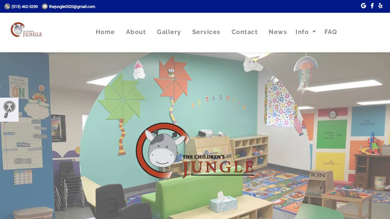 The Children's Jungle website screenshot