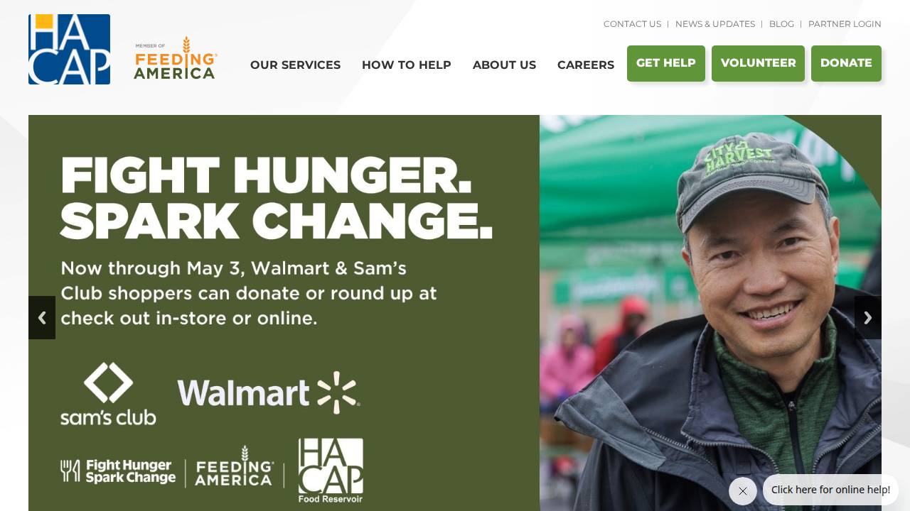 HACAP Head Start-North Benton website screenshot