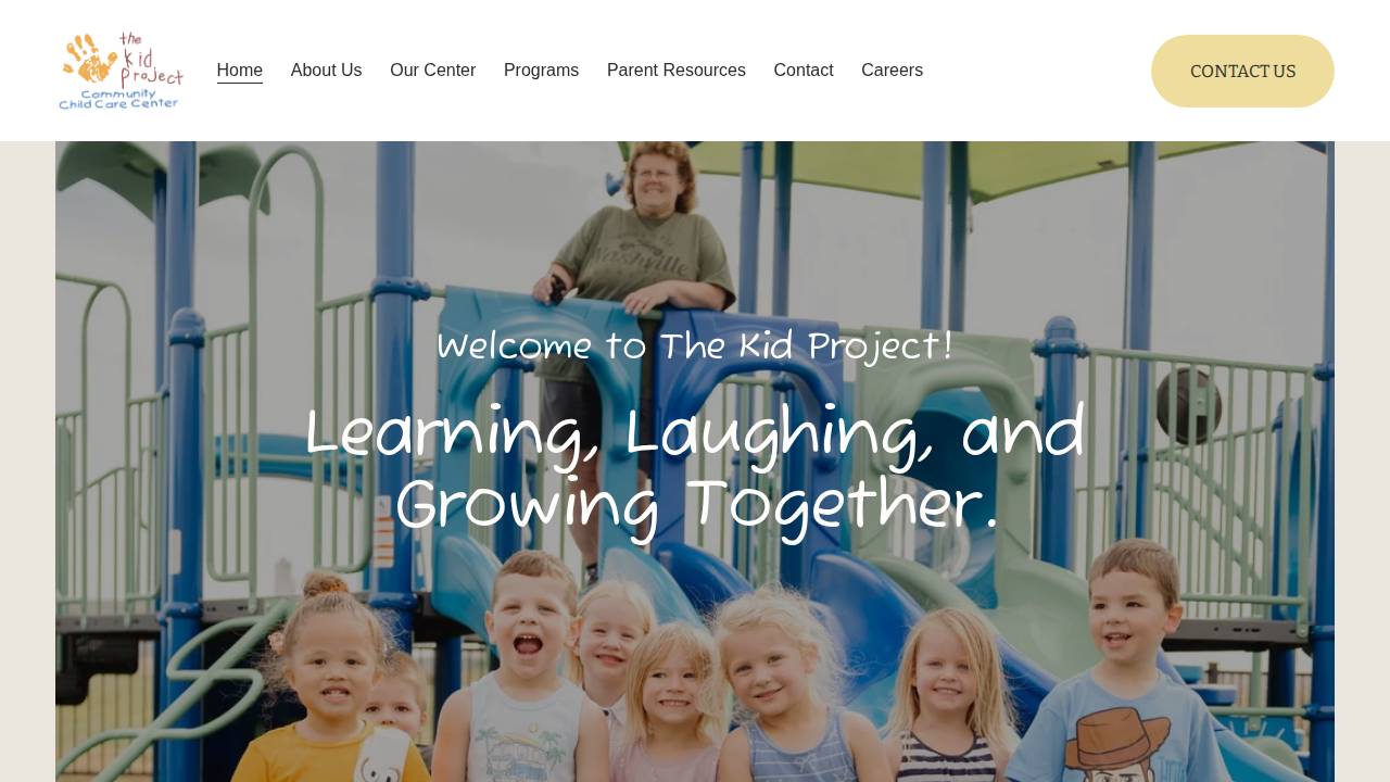 The Kid Project Community Child Care Center website screenshot