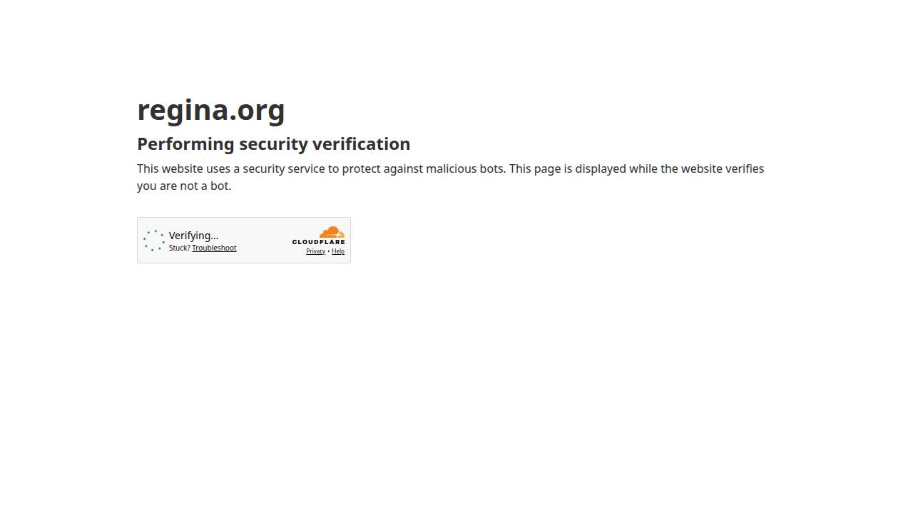 Regina Elementary PM Program website screenshot