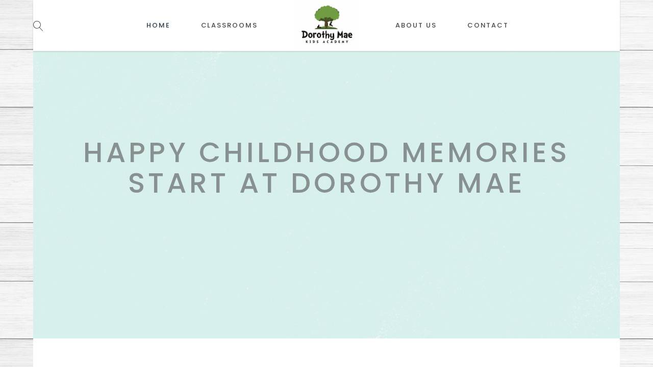 Dorothy Mae Kids Academy website screenshot