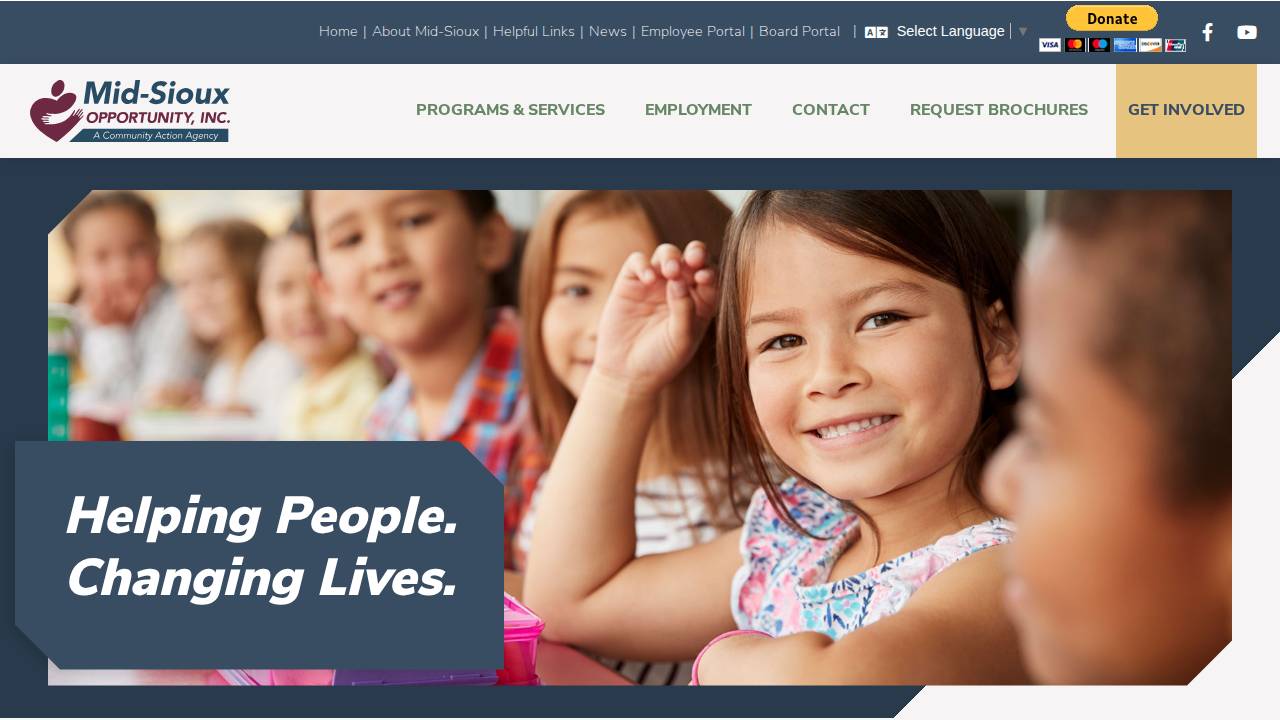 Orange City Head Start website screenshot