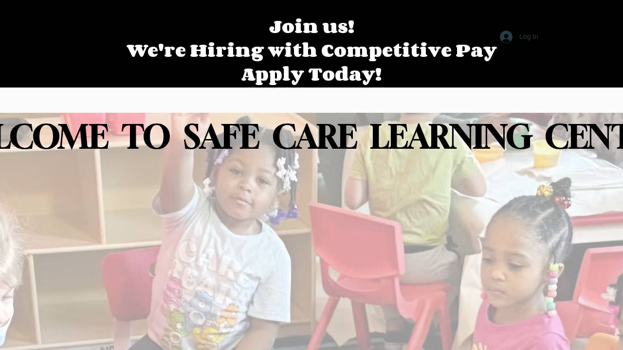 Safe Care Learning Center LLC website screenshot