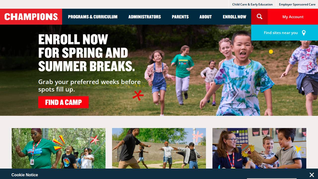 KCE Champions LLC @ Dunkerton website screenshot