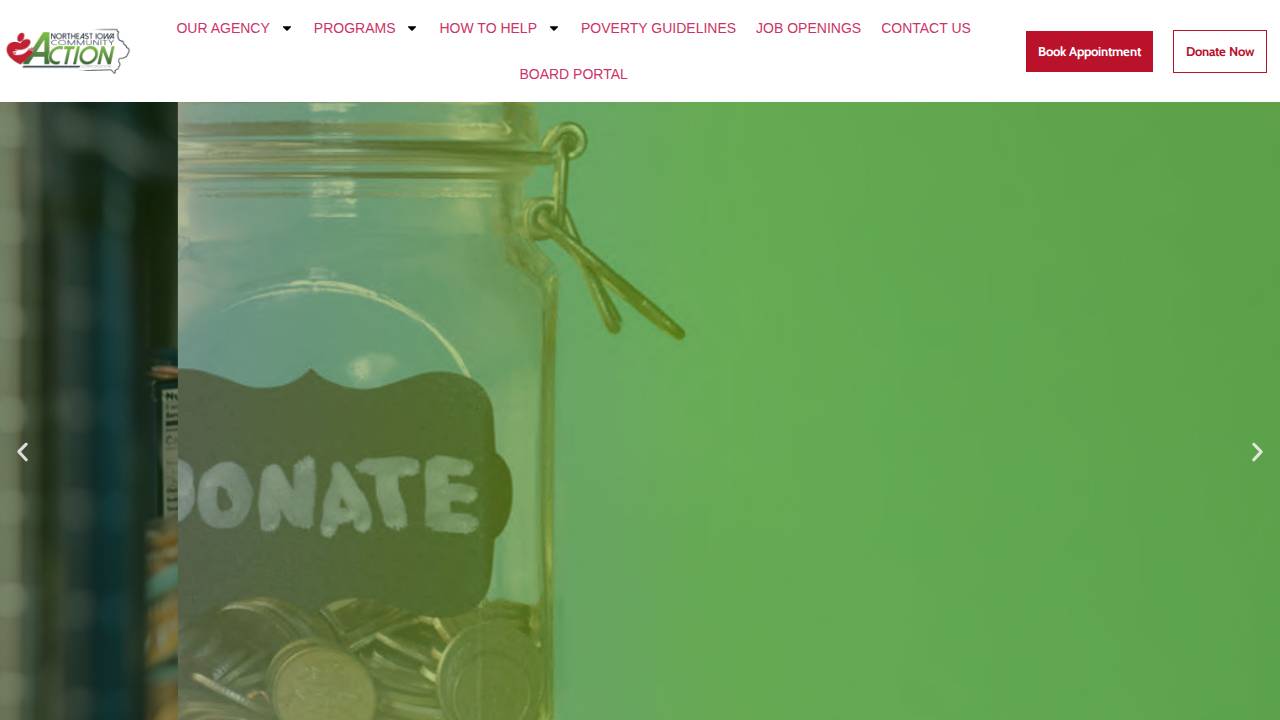 NEICAC-Postville Head Start and CDC website screenshot