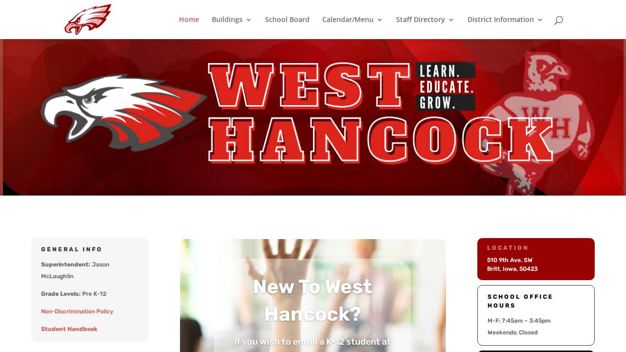 West Hancock 3-Yr Old Preschool website screenshot