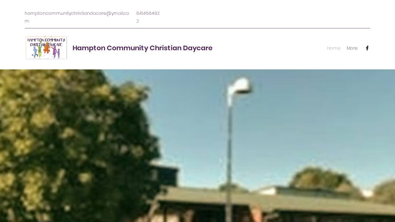 Hampton Community Christian Day Care website screenshot