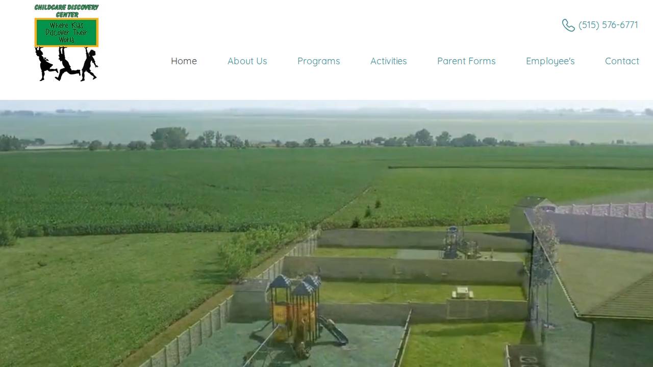 Child Care Discovery Center website screenshot