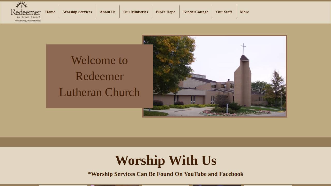 Kinder Cottage Preschool website screenshot