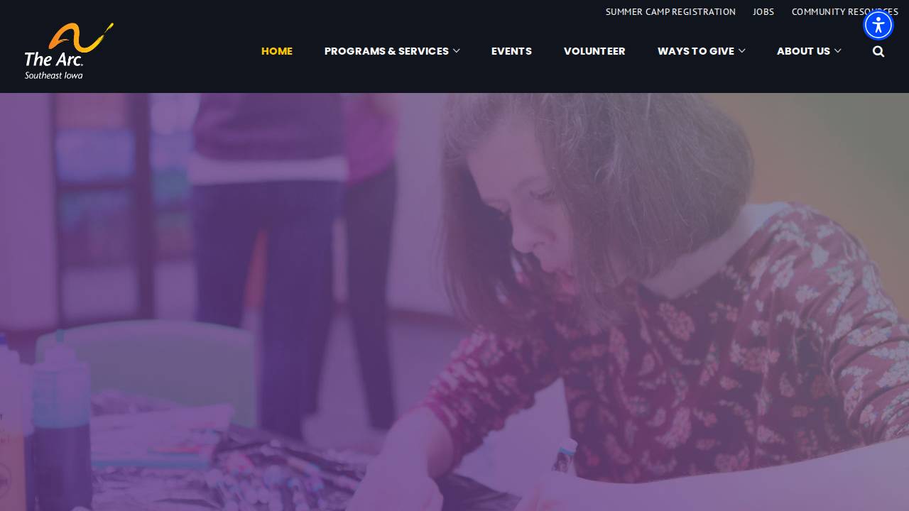 Bill Reagan Children's Center website screenshot