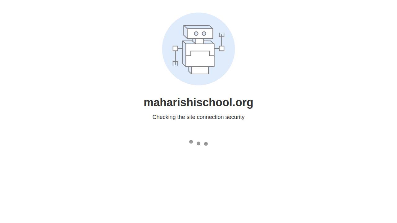 Maharishi Preschool website screenshot