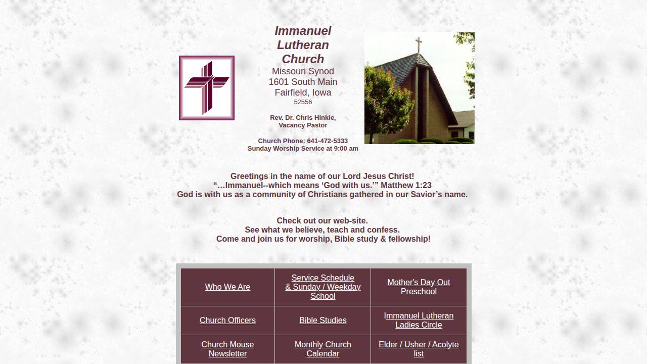 Mothers Day Out Preschool website screenshot