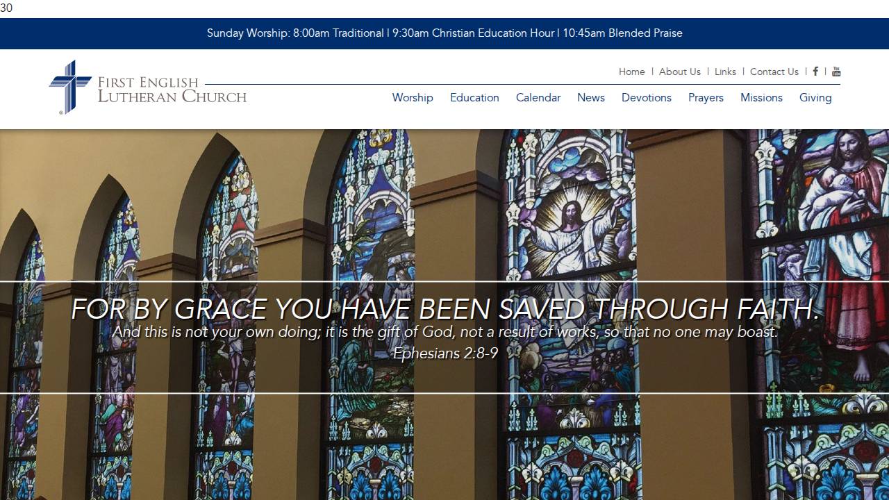 First English Christian Preschool website screenshot