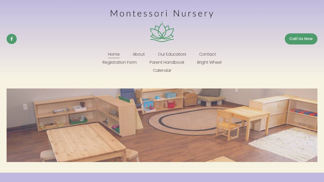 Montessori Nursery website screenshot