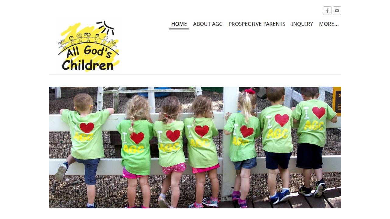 All God's Children website screenshot