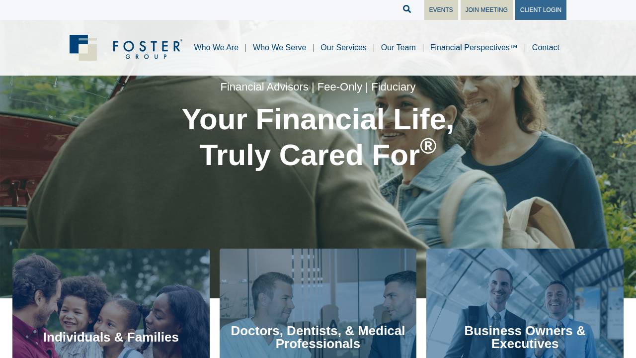 Foster Group website screenshot