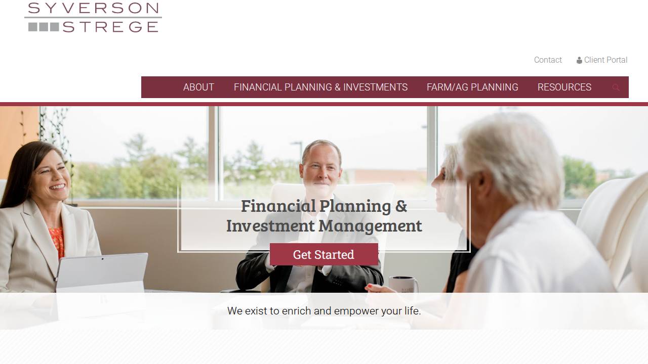 Syverson Strege website screenshot