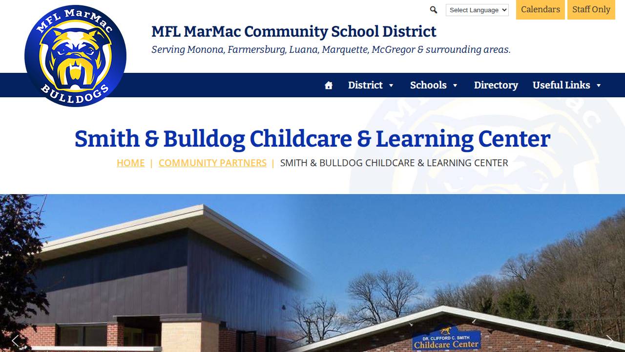 Little Bulldog Child Care website screenshot