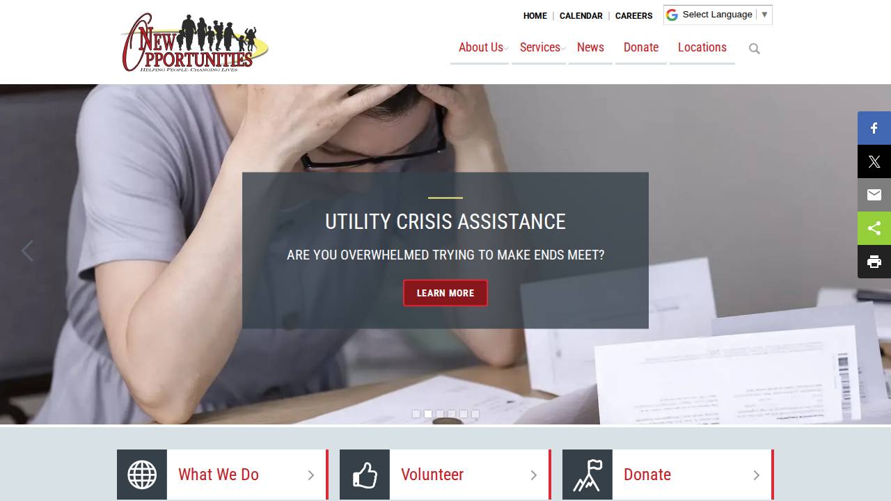 Carroll County Head Start AM & PM website screenshot