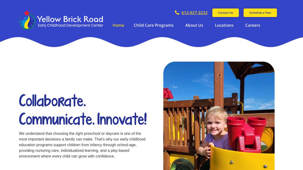 Yellow Brick Road ECDC - Maple website screenshot