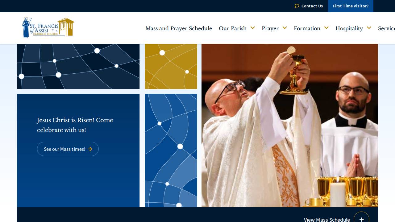 St Francis of Assisi Preschool website screenshot