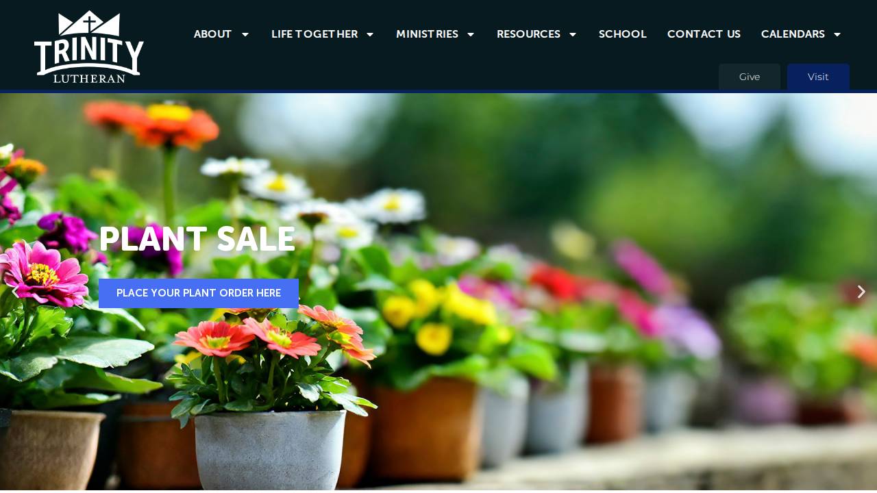 Trinity Lutheran School Davenport website screenshot