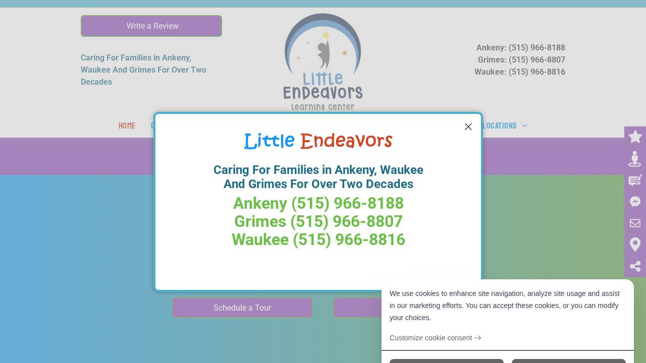 Little Endeavors website screenshot
