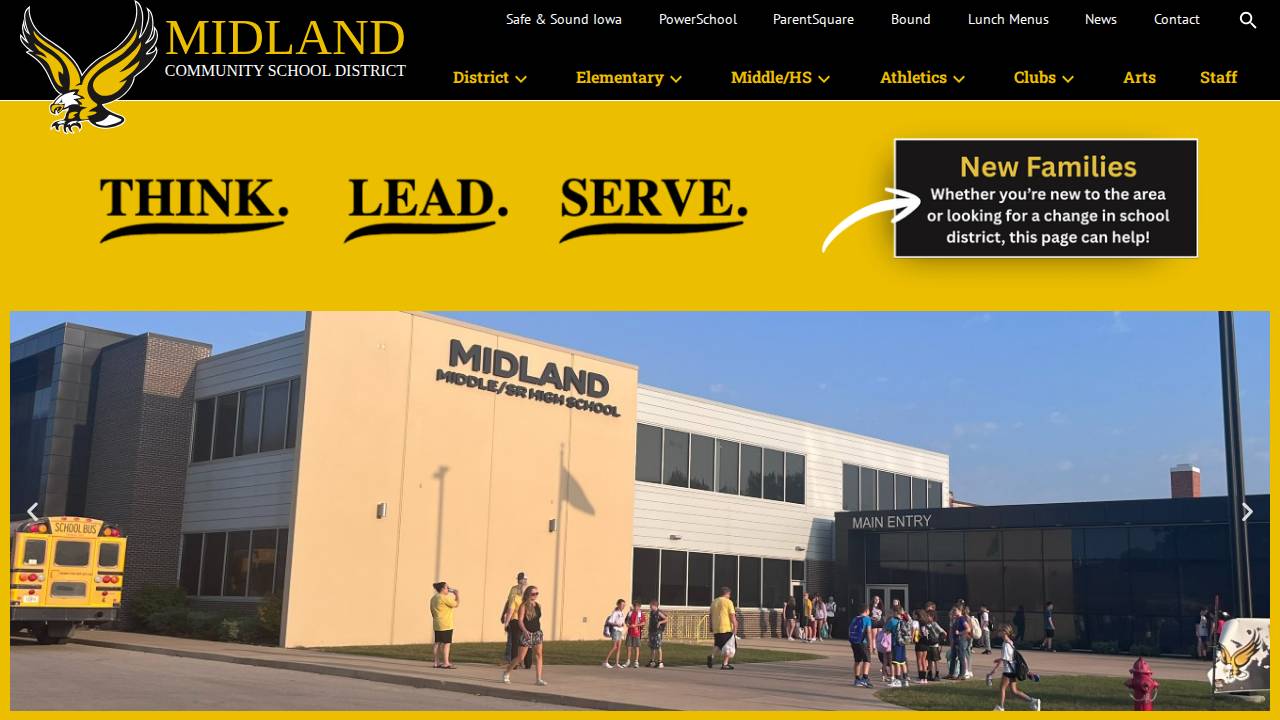 Midland Elementary website screenshot