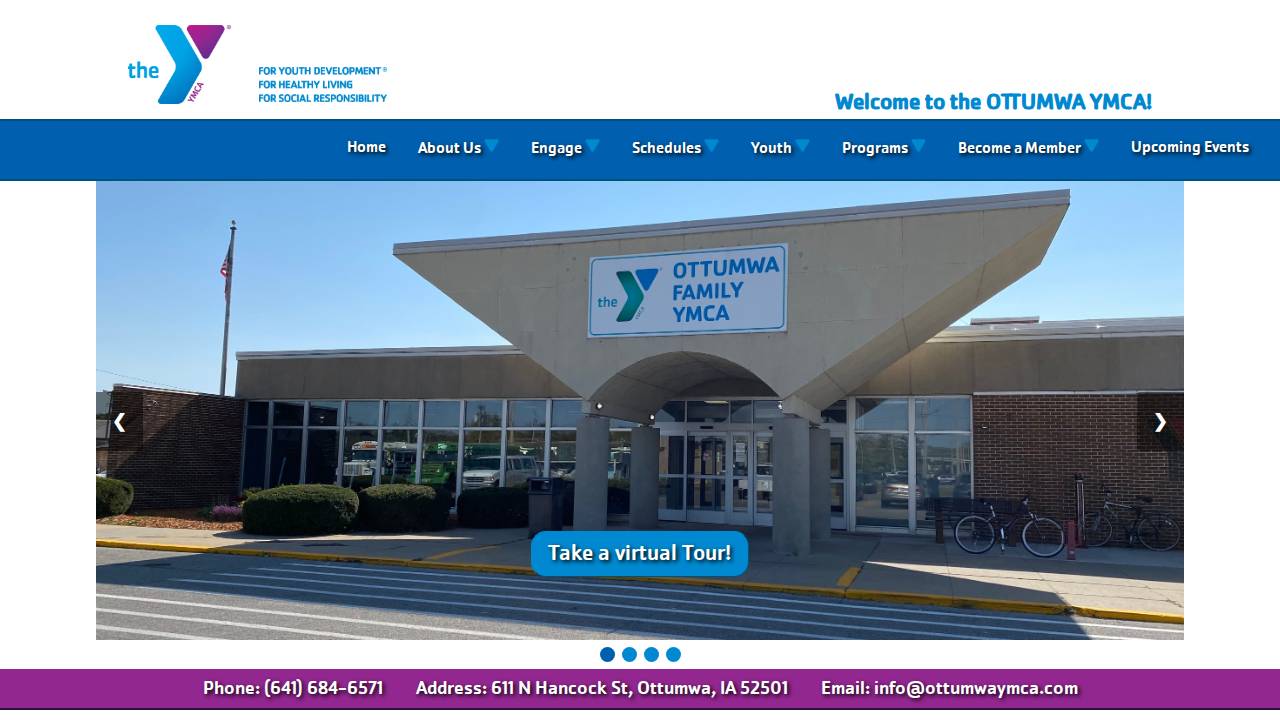 Ottumwa Y Discovery Lane website screenshot