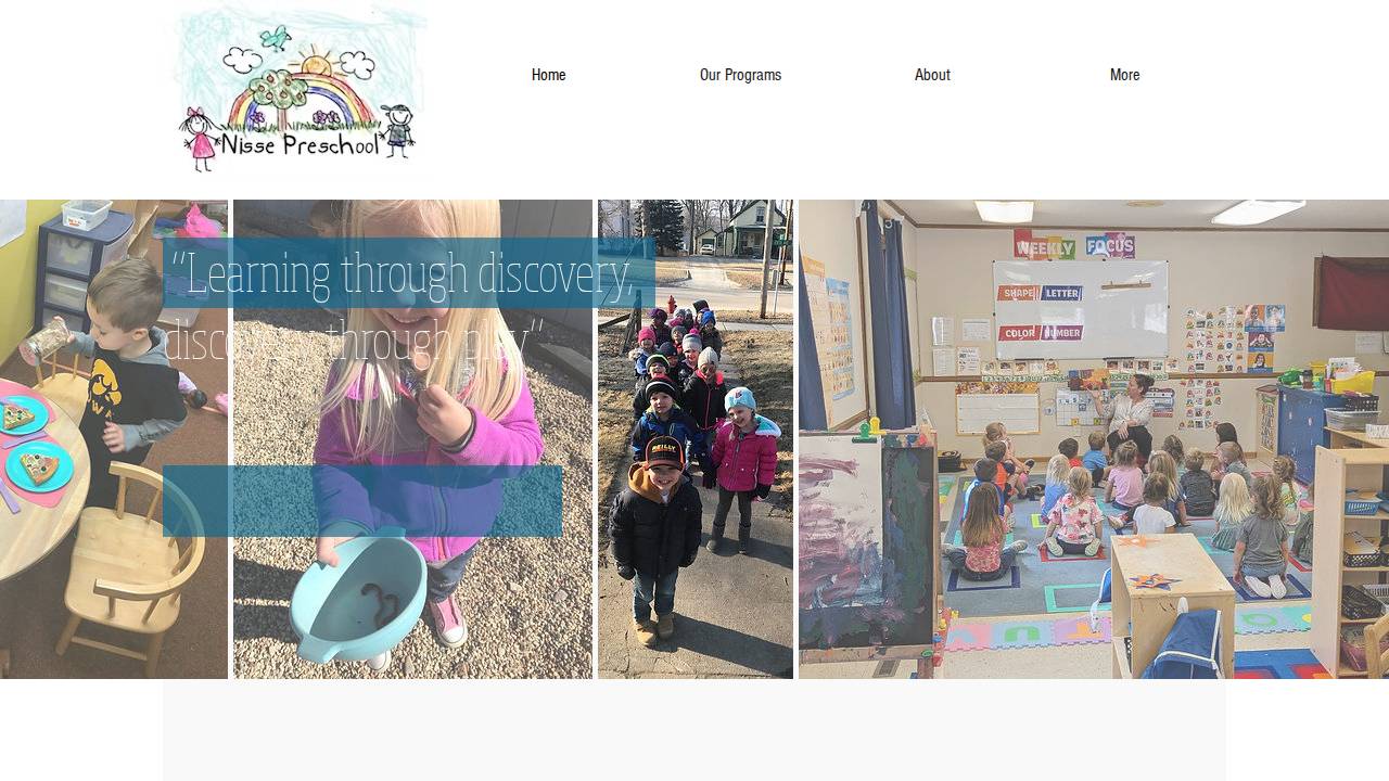 Nisse Preschool and Kids Place website screenshot
