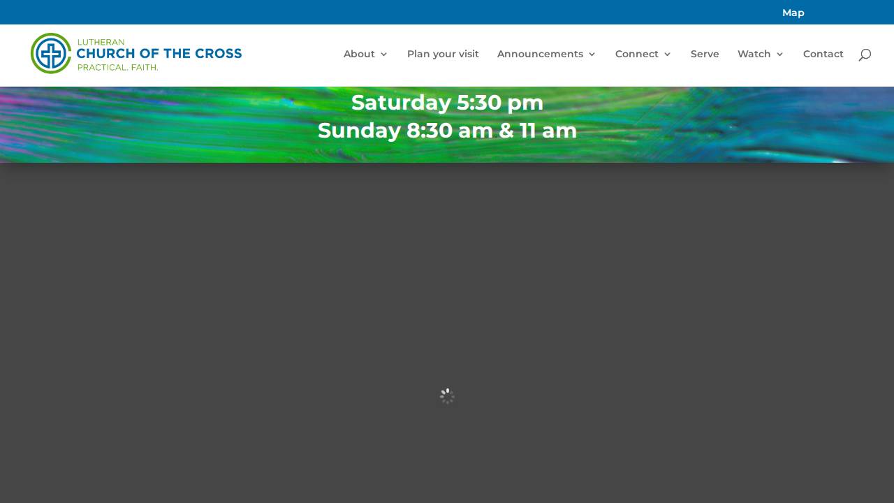 Church of the Cross Preschool website screenshot