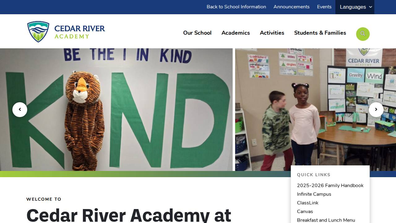 HACAP Head Start - Cedar River Academy - Taylor website screenshot