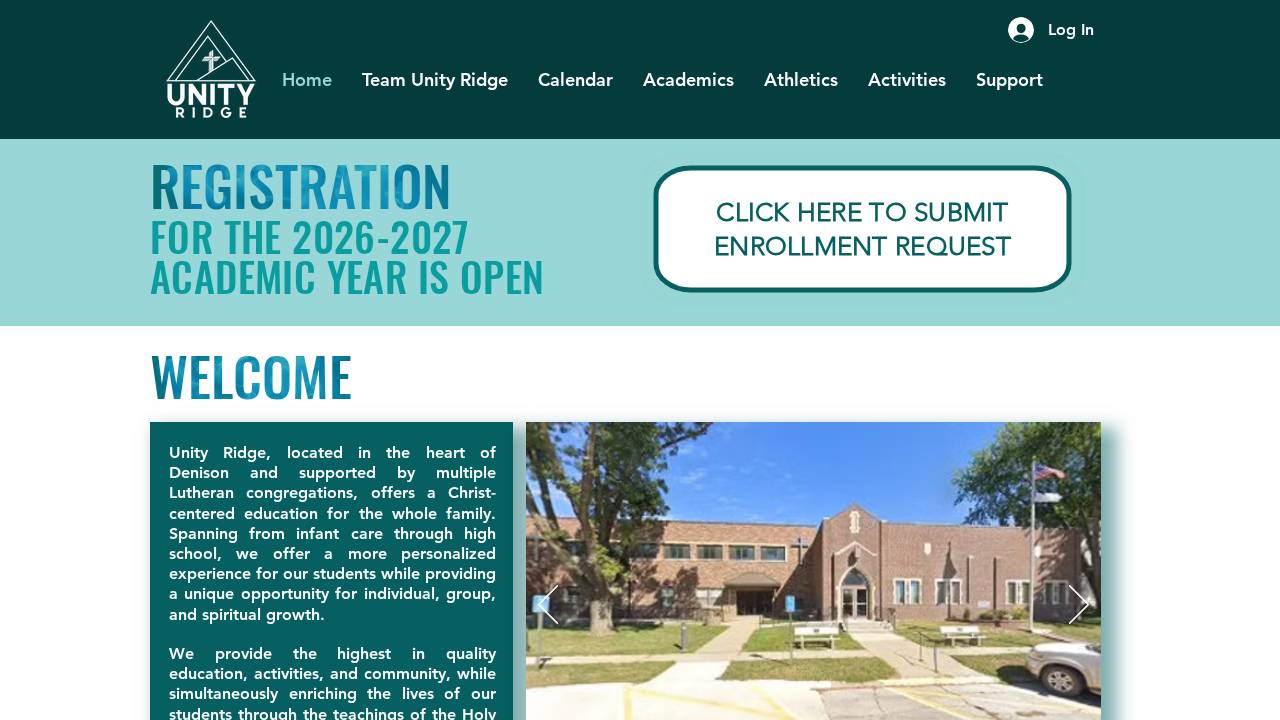 Unity Ridge Early Childhood Center website screenshot