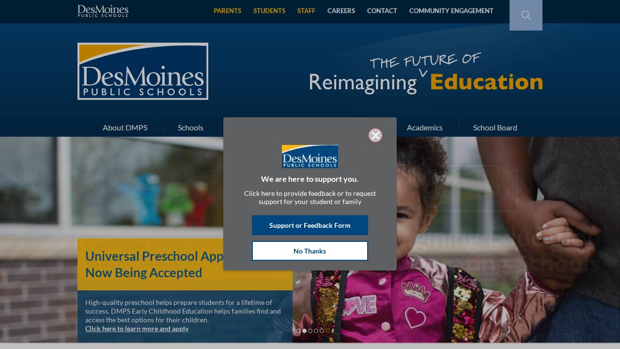 Walnut Street Extended Day Program website screenshot