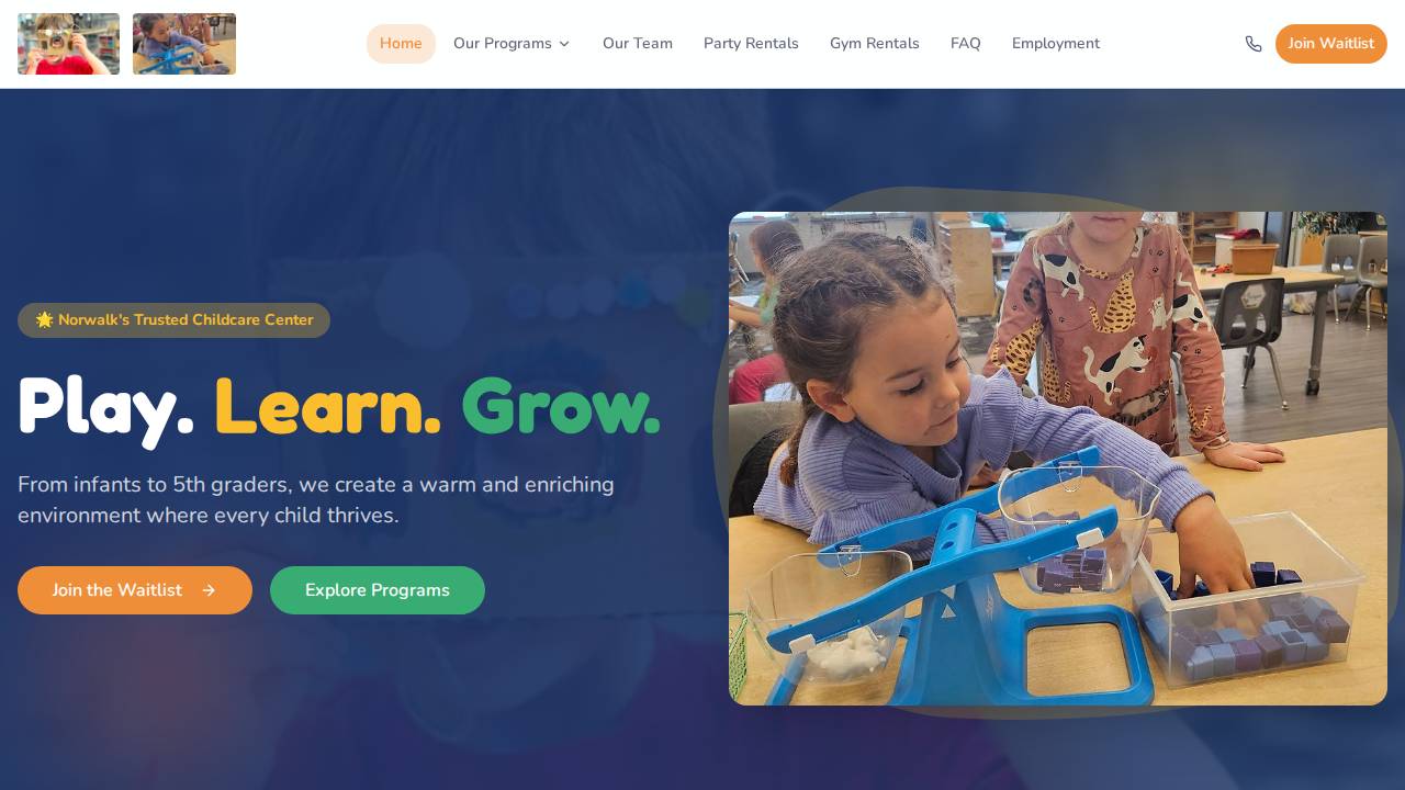 Crayons 2 Pencils Recreation Center website screenshot