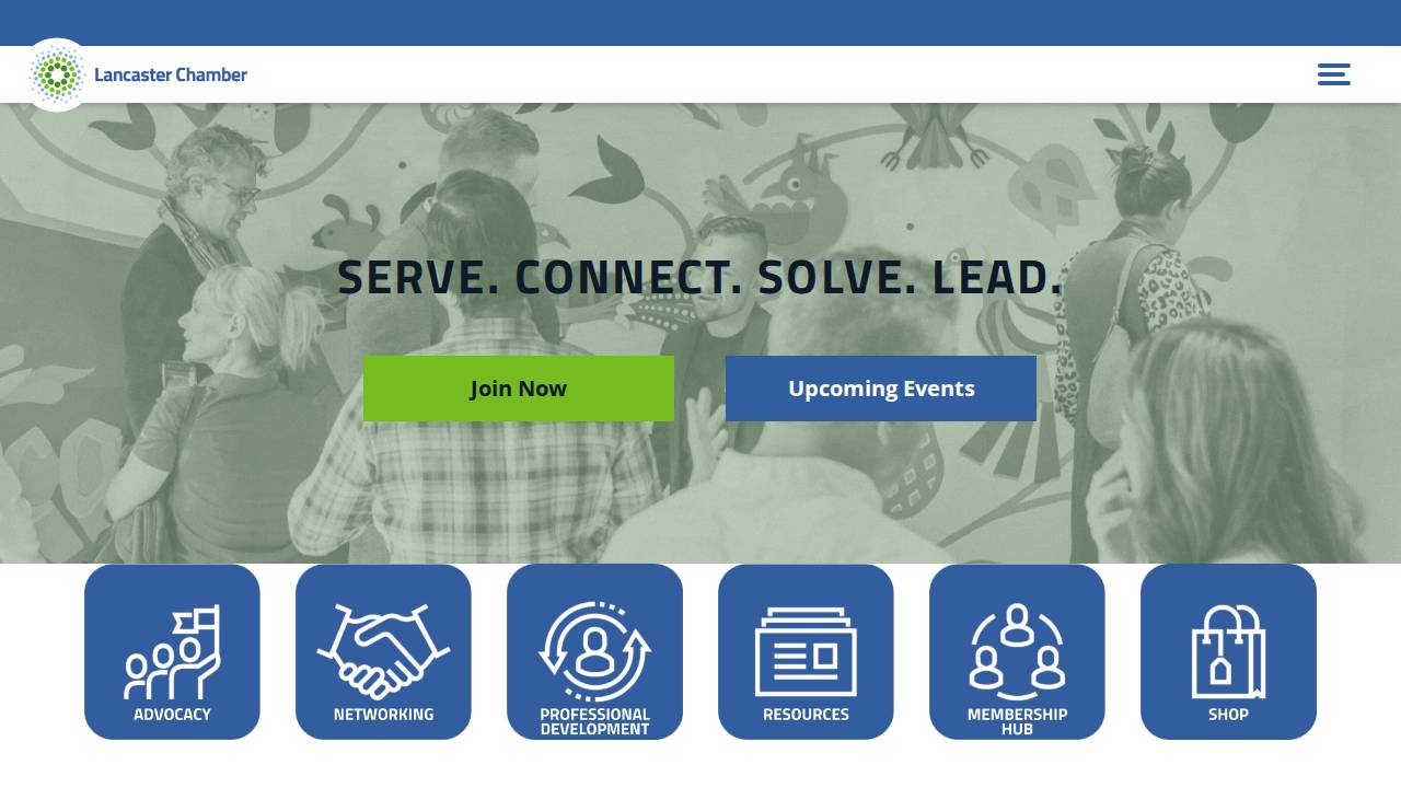 Lancaster Chamber OF Commerce website screenshot