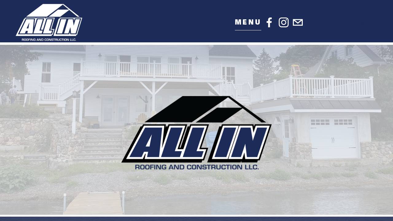 Allin Exteriors LLC website screenshot